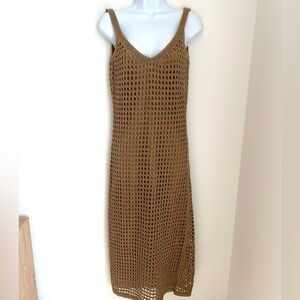 ✨ Zara Gold metallic crochet dress - Size small ✨